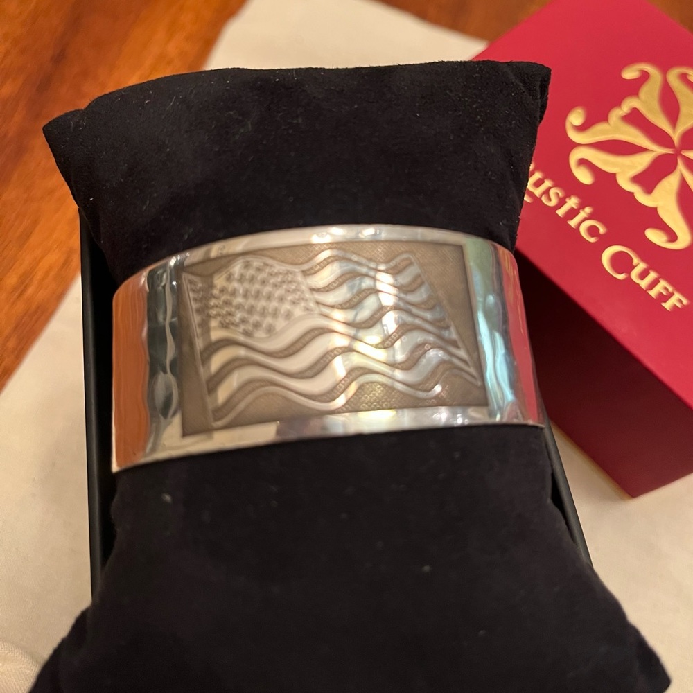 Authentic limited edition Rustic Cuff. 73 of 76 July 4th flag cuff (2014)
